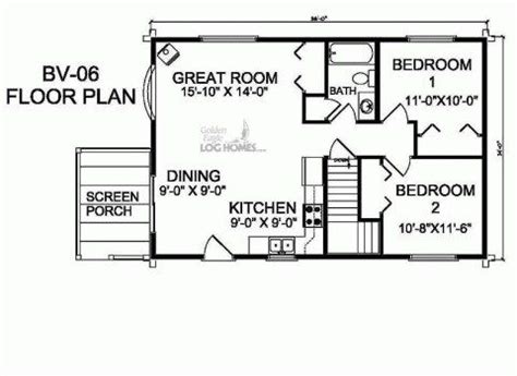 A floor plan by Golden Eagle Log Homes. Golden Eagle Log Homes has 1000 ...