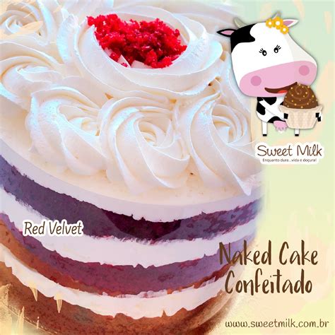 Naked Cake Confeitado Sweet Milk