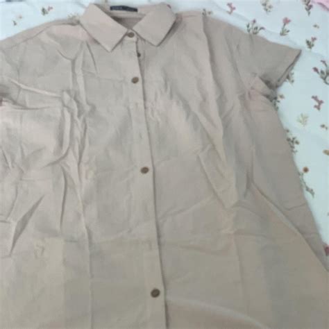 SHEIN Nude Shift Dress Perfect Condition Depop