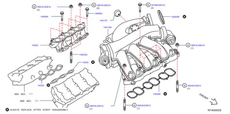 Nissan Maxima Cover Exhaust Manifold Engine N A