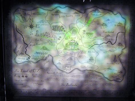 The Land Of Oz Map Curtain