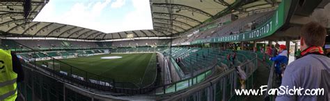 Sicht G Steblock Vw Arena Wolfsburg Fansicht Dein Blick Aufs Spielfeld