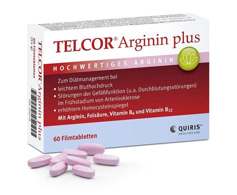 Telcor Arginin Plus Filmtabletten 60 St 03104728