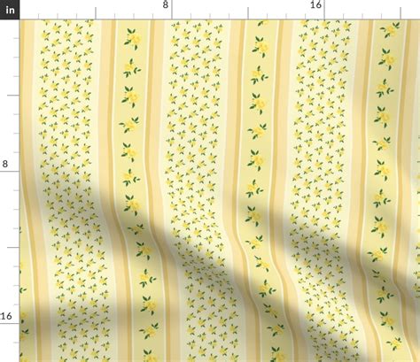 Friendship Rose Victorian Stripe Fabric Spoonflower