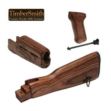 Tapco Timber Smith Ak Romainian Stock Set Brown Laminate