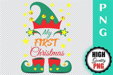 My First Christmas Design Transparent Graphic By Blue Hat Graphics