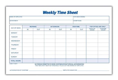 Printable Pdf Timesheets For Employees Time Sheet Printable