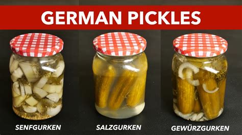 German Pickled Cucumber Variations Ways Of Serving Youtube