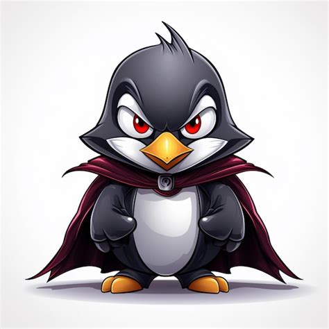 Premium AI Image | Cute Mascot Vampire Penguin