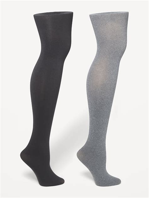 Solid Control Top Tights 2 Pack For Women Old Navy