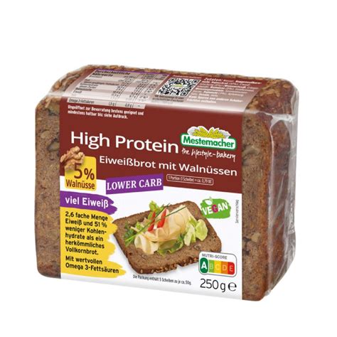 Mestemacher Eiweissbrot Mit Walnussen Protein Bread