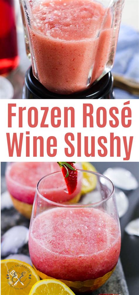 Fros Frozen Ros Wine Slushy In Wine Slushie Recipe Frozen