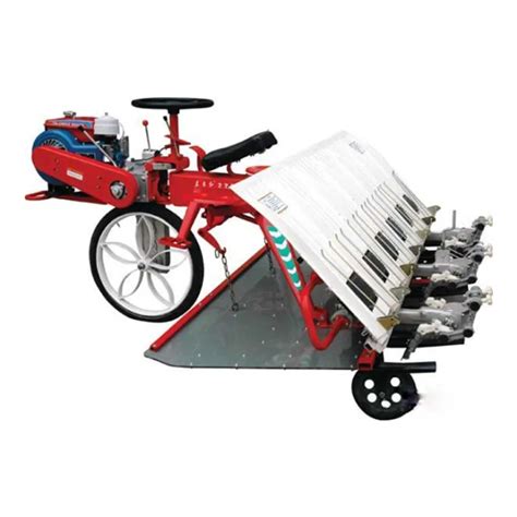 Small Hand Operated Rice Planter Double Row Retreat Seedling