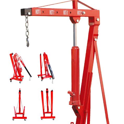 Buy Engine Hoist 2 TON Folding Hydraulic Engine Motor Hoist Cherry