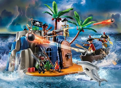 Playmobil® 70556 Pirates Pirateninsel Mit Schatzversteck Lindaxx