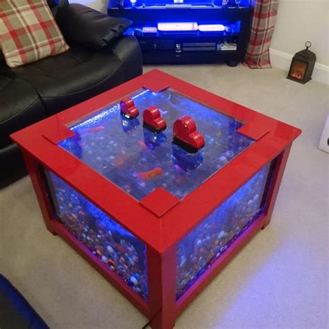 Aqua adventure Glass Coffee Table Aquarium, Packaging Type: Wooden Box ...