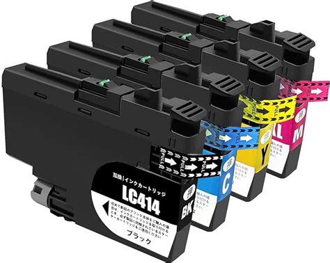 Amazon co jp SHUOLEIBrother用 ブラザー用 LC414 4PK 互換インクカートリッジLC414インク 4色