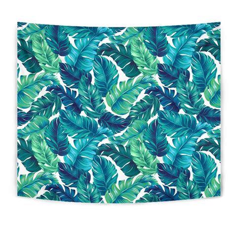 Brightness Tropical Palm Leaves Wall Tapestry Jorjune