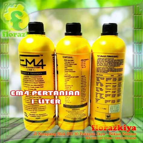 Jual EM4 Pertanian Micro Organisme Penyubur Tanah Kemasan Original 1