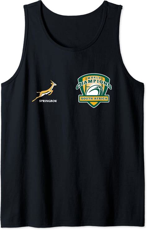 Amazon World Champs Springbok Bokke South Africa Rugby Tank Top