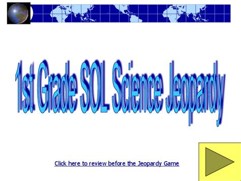 1st Grade Science Jeopardy PPT for 3rd - 5th Grade | Lesson Planet