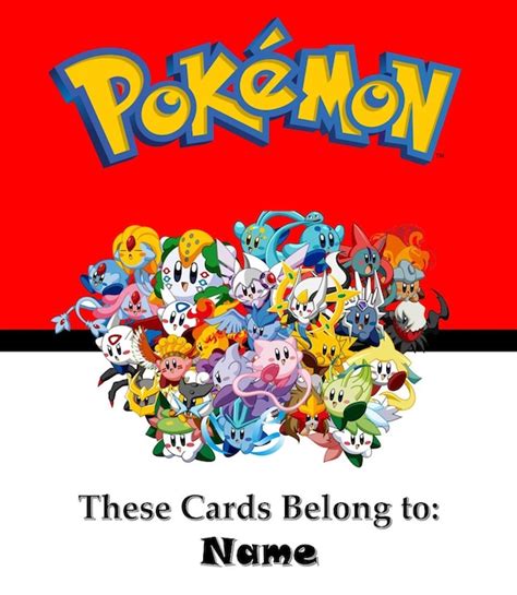 Pokemon Card Binder Covers