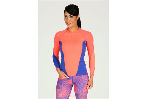 Mizuno Camiseta Breath Thermo Virtual Body Crew En Promoci N Mujer