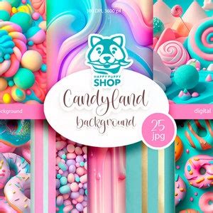 Candy and Sweets Clipart, Candy Wallpaper, Ice Cream Drip Background ...