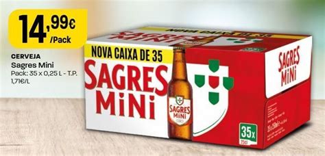 Promoção Cerveja sagres mini em Intermarché