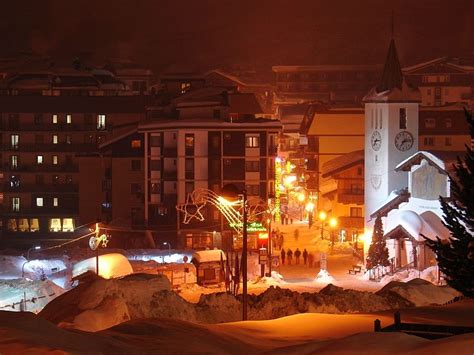 This Is Breuil Cervina In Winter Evening In January Breuil Cervinia Is