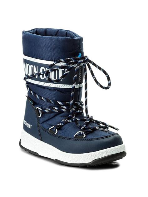 Moon Boot Śniegowce Sport Jr Wp 34051300002 Granatowy Modivo pl