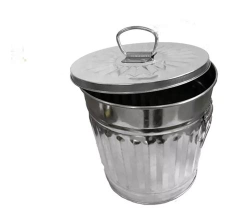 Tacho De Basura Con Tapa Residuos Cesto Metal Clásico 62 Lts MercadoLibre