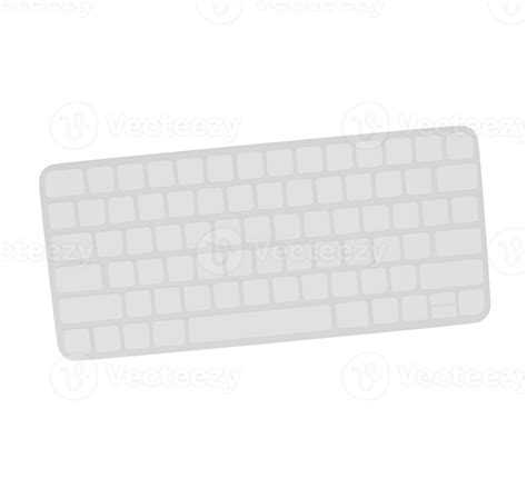 D Modern Computer Keyboard D Rendering Png