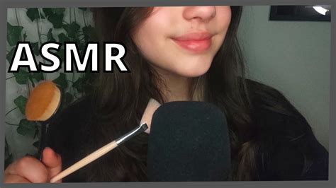 ASMR PINCEL NA TELA TAPPING SCRAPING MOUTH SOUNDS Luiza Aro Top