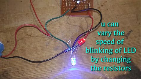 How To Make Flashing Led Using Transistors Youtube