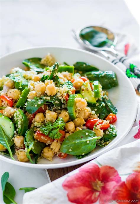 Earthy And Flavorful Quinoa And Chickpea Salad Recipe ChefDeHome