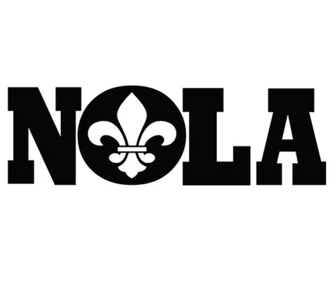 New Orleans Nola Linear Logo Cutting Files Svg And Png Etsy