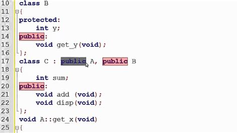 108 Example Of Multiple Inheritance In C Hindi Youtube