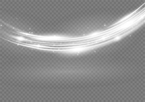 White Glowing Shiny Lines Effect Vector Background Luminous White