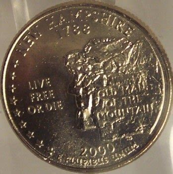 P New Hampshire State Quarter Bu In The Cello