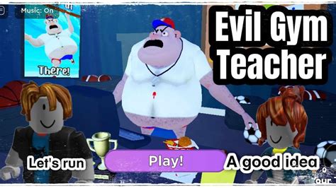 Roblox Escape Evil Gym Teacher Obby New Obby Walkthrough Youtube