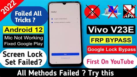 Vivo V E G Frp Bypass All Vivo G Frp Bypass New Security Update