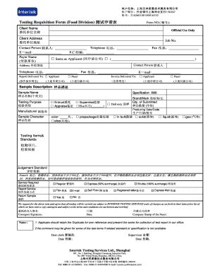 Fillable Online Food Testing Chemicals Microorganism And Gmo Testing