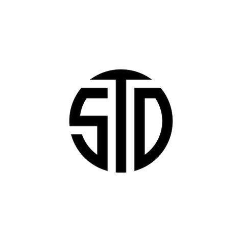 Letra Inicial Std Logo Monograma Dise O Vector Plantilla Letra