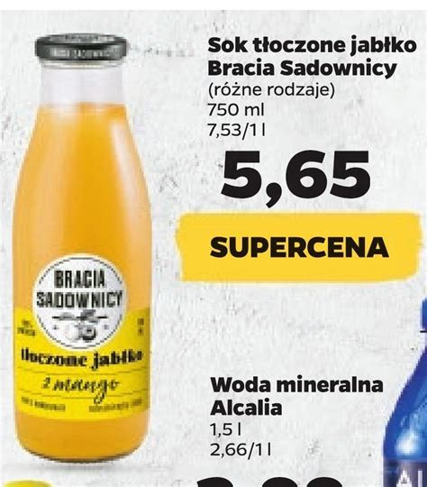 Bracia Sadownicy Sok tłoczone jabłko z pigwą 750 ml Netto 06 10