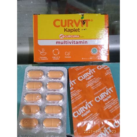 Jual Curvit Kaplet Multivitamin Multivitamin Penambah Nafsu Makan