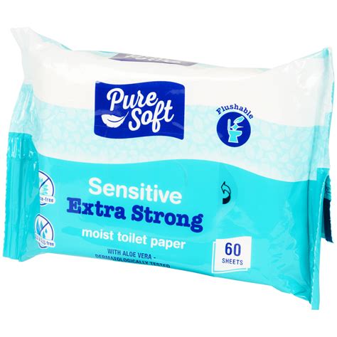 Papier toilette humide Pure Soft Sensitive Bio-flush | Action BE