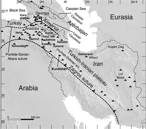 Iranian Plateau Map