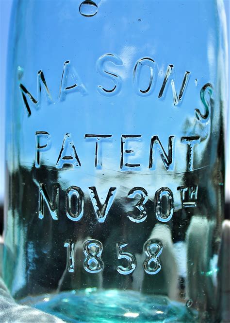 Antique Masons 1858 Fruit Canning Jar 1858 Mason Jar