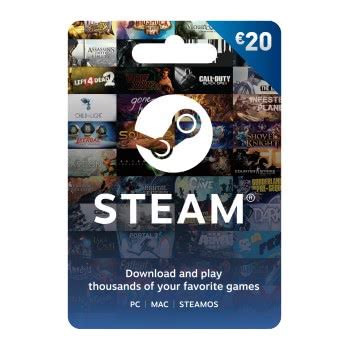 Valve Steam 20 Euro Prepaid Card Προπληρωμένη Κάρτα Toys shop gr